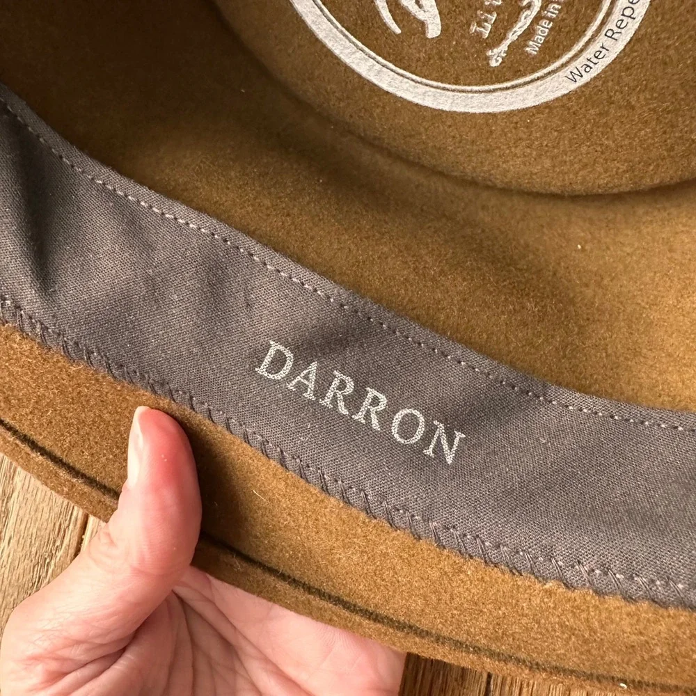Bailey of Hollywood Darron Pork Pie Hat Mens Small Lite‎ Felt Wool Brown Retro